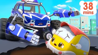 Police Car Saves Baby Car  Safety Cartoon  Monster Truck  Car Cartoon  Kids Songs  BabyBus [upl. by Diantha]