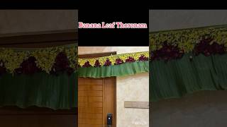 Banana Leaf ThoranamFestial decorationHandcrafted Viral video [upl. by Ainoet]