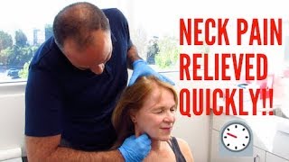 Severe  Neck Pain  Relieved In The Blink of An Eye REAL RESULTS [upl. by Jonas771]