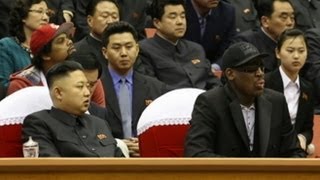 Dennis Rodman Meets North Koreas Kim Jung Un [upl. by Yorled995]