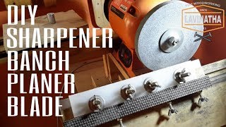 DIY SHARPENER BANCH PLANER BLADE [upl. by Akehsal]