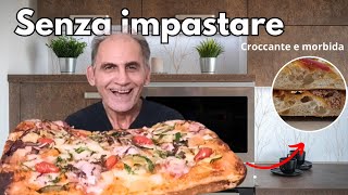 PIZZA IN TEGLIA 75  IDRATAZIONE CHIUNQUE LA PUÓ FARE [upl. by Esojnauj]