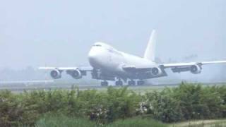 El Al Cargo Boeing 747 is landing in Amsterdam [upl. by Yelyr277]