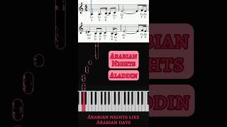 Aladdin  Arabian Nights Piano Cover Aladdin Disney ArabianNights PianoShorts BruceAdler Cover [upl. by Scholz133]