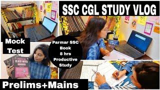 SSC CGL Study Vlog My Daily Routine For Prelims  Mains Preparation  Maths Mock Test Strategy 🔥📚 [upl. by Hephzibah]