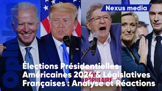 Élections Présidentielles Américaines 2024 amp Législatives Françaises  Analyse et Réactions [upl. by Gaughan244]