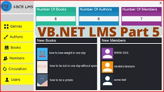 VBNet Project Tutorial  Create a Library Management System Using VBNet And MySQL   Part 5 [upl. by Marilla]