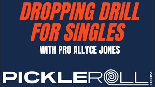 Improve your Singles game with this Dropping Drill from pro Allyce Jones 💪 pickleball pickleroll [upl. by Musa]