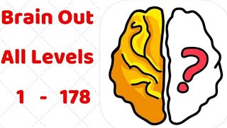 Brain Out All Levels 1  178 Walkthrough Solution in 14 minutes Only [upl. by Kandace]