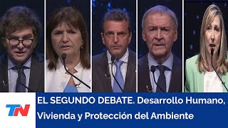 El segundo debate presidencial I Tema Desarrollo Humano Vivienda y Protección del Ambiente [upl. by Riamo]