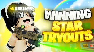 Winning STAR TRYOUTS On My GIRLFRIENDS Account Da Hood [upl. by Ecyned616]