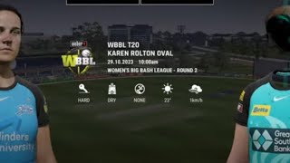 🇦🇺🏆🏏WBBL ADELAIDE STRIKERS Vs Brisbane Heat  Karen Rolton Oval 🏟️ [upl. by Bryn58]