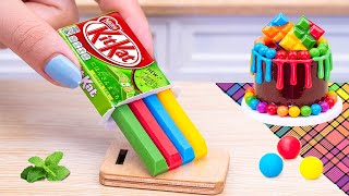 Amazing Miniature Chocolate Cake Decorating Ideas  How To Make Best Rainbow KitKat Cake Dessert [upl. by Nadine]