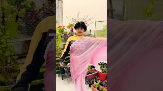 Golu Bana Papa Ki Pari 😂 Pink Wali Saree Part 2 pinksaree shorts comedy [upl. by Jerome]