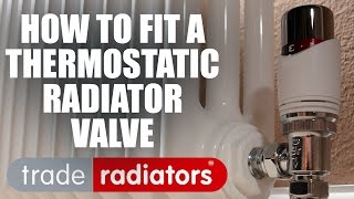 How to fit a thermostatic radiator valve by Trade Radiators [upl. by Ck]