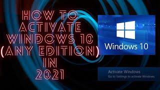 How to Activate Windows 10  Home  Pro  Enterprise [upl. by Rad]