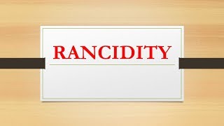 RANCIDITY [upl. by Gagliano]