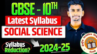 Big change in cbse Class 10 202425 syllabus 😱  Class 10 SST latest syllabus 2024  Deleted topic [upl. by Krischer136]