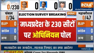 MP Election Opinion Poll 2023 Live  मध्यप्रदेश के 230 सीटों पर सबसे ताजा ओपिनियन पोल  MP News [upl. by Cahra]