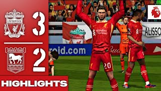 LIVERPOOL FC 3 IPSWICH TOWN 2EPL 202425MATCH 2 HIGHLIGHTS [upl. by Bord]