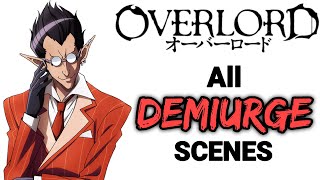 All Demiurge Scenes  Overlord Season 1 2 3 4 English Dub [upl. by Ellehc113]