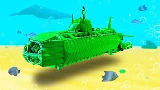 BUILD THE BIGGEST SUBMARINE CHALLENGE Trailmakers [upl. by Olleina]