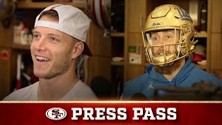 McCaffrey Discusses Return to Action Kittle Highlights Connection with Purdy in Week 11  49ers [upl. by Farrington]