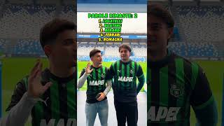 5 GIOCATORI 6 PAROLE Con il sassuolocalcio 😱📈 gioco calcio challenge giocatori [upl. by Aenert84]