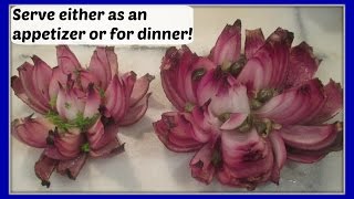 How To Make Beautiful Blooming Onions ❷ Onion Flower Recipe Ideas  Blomsterskaaret løg [upl. by Notfilc]