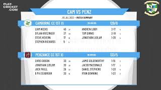 Cornwall CL  Vinter Cup  Camborne CC 1st XI v Penzance CC 1st XI [upl. by Dnallor]