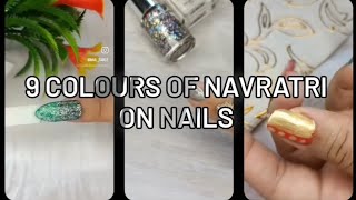 Easy nail art ideas for Navratri [upl. by Cherie]