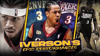 3 Hours Of Allen Iversons Greatest NBA Performances 🐐 [upl. by Minsk134]