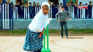 Sachin Tendulkar celebrates 9 years old Kashmir girl Hurmats batting skills [upl. by Nylirej580]