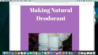 Preview of my ebook quotA Guide to Making Natural Deodorantquot now includes baking soda free recipes [upl. by Nahtan]