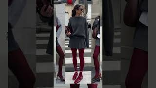 Easy Ways to Rock Maroon How to style maroon stockingsStockings This Season ❤️‍🔥 [upl. by Rene]