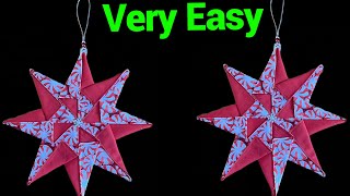 How To Make Christmas Ornament Best Way To Use Up Your Fabric Scraps Beginners Friendly Tutorials [upl. by Zapot]