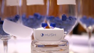 Sleep through anything with the Hush earbuds — CES 2016 [upl. by Luby]