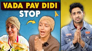 VIRAL VADA PAV DIDI OF DELHI STOP [upl. by Alurd]