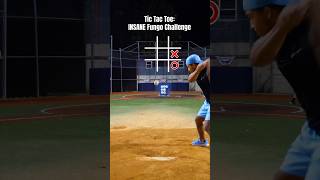 INSANE Baseball TIC TAC TOE Fungo Challenge shorts [upl. by Alekahs888]