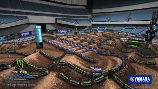 Supercross Yamaha Animated Track Map  Round 2  Oakland 2023 [upl. by Sugna]