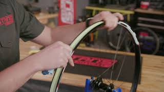 Tubeless Tape Installation [upl. by Ahtrim]