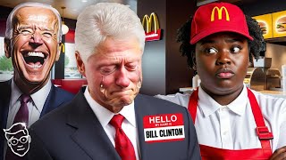 YIKES Kamala DRAGS Bill Clinton Out to McDonalds NO ONE Recognizes Him WHO Are You Joe Biden [upl. by Rafa]