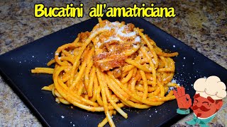 Bucatini allAmatriciana Recipe [upl. by Lipman478]