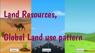 Land Resources Global Land Use Pattern [upl. by Lilith]