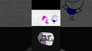 Troll Face Meme  Uneasy Rider  pencilmation part 335 cartoon pencilmation animation [upl. by Reinke]