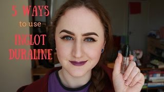 5 Ways To Use Inglot Duraline [upl. by Lisab]