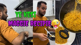 Hnny ने maggie ऐसे बनाई 😜 funny vlog cooking challenge viralvideo maggie comedy videos [upl. by Nisior]