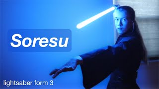 Lightsaber Form 3 SORESU  Backstory and Demonstration [upl. by Soulier]