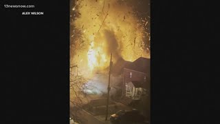 Arlington Virginia house explodes during search warrant [upl. by Franciska884]