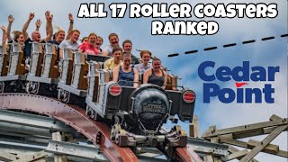 Top 17 Roller Coasters at Cedar Point  Sandusky Ohio 2023 [upl. by Narret]